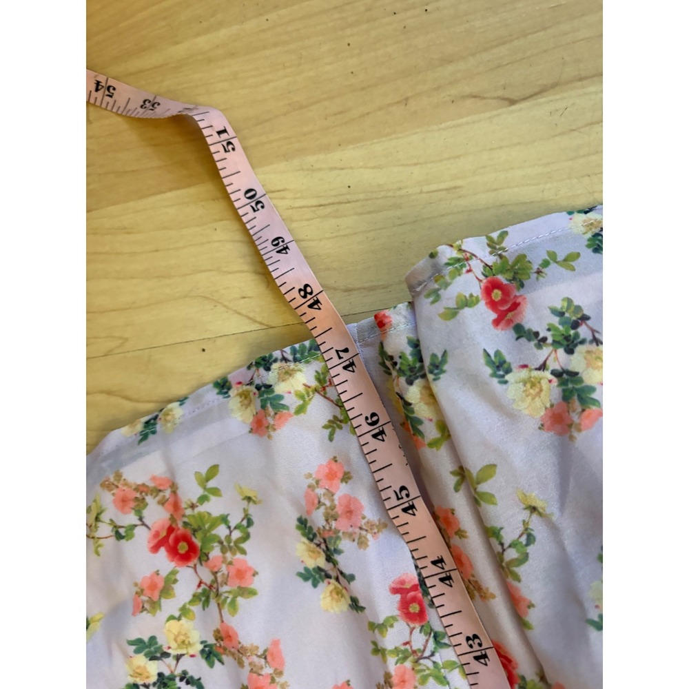 LOVERS + FRIENDS Sun Room Midi in Lilac Floral Button Front Ruffle Size XS - Picture 7 of 7
